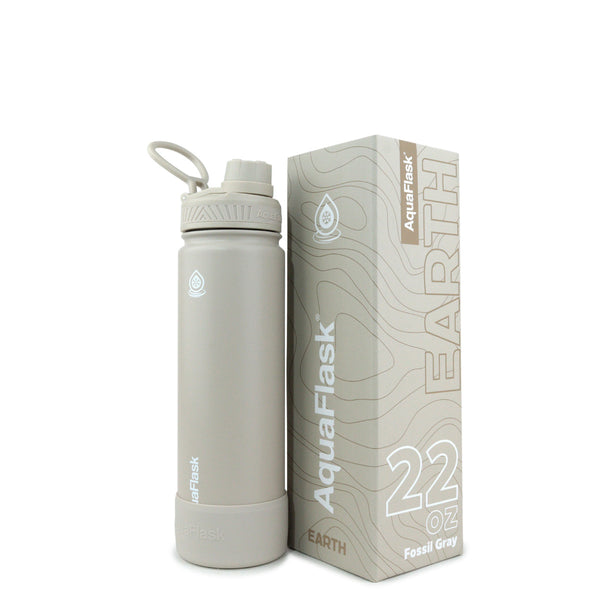Earth 650mL (22oz) Water Bottles - Fossil Grey