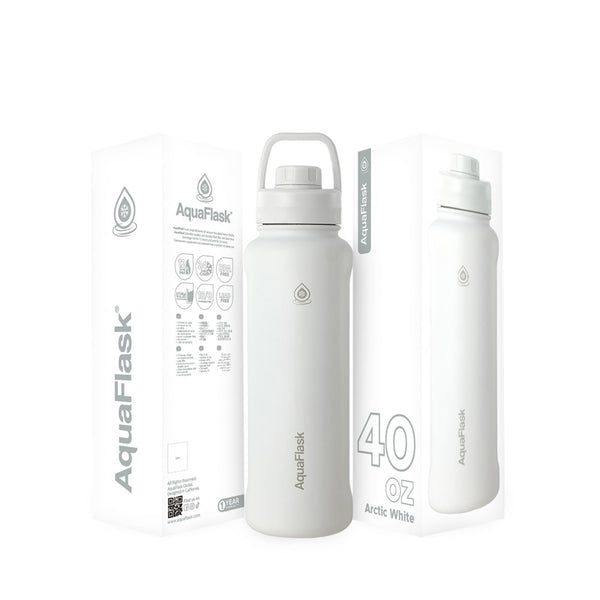 New Regular 1.18L (40oz) Water Bottles - Arctic White