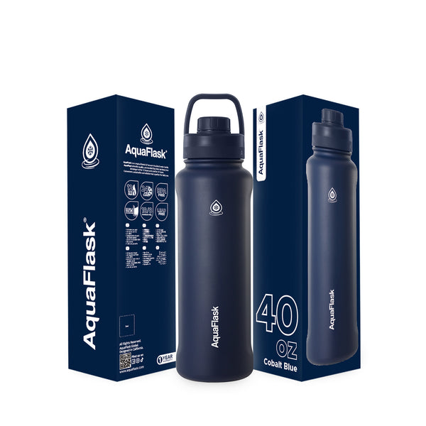 New Regular 1.18L (40oz) Water Bottles - Cobalt Blue