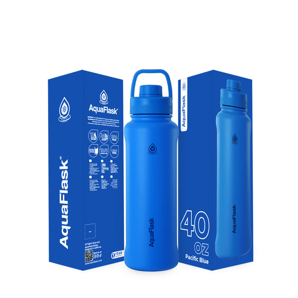 New Regular 650mL (22oz) Water Bottles - Pacific Blue