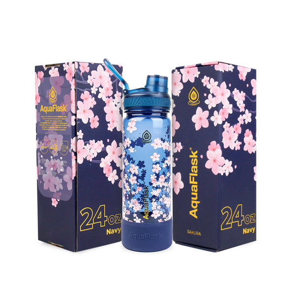 Sakura 2 Trek 710mL (24oz) Water Bottles - Navy