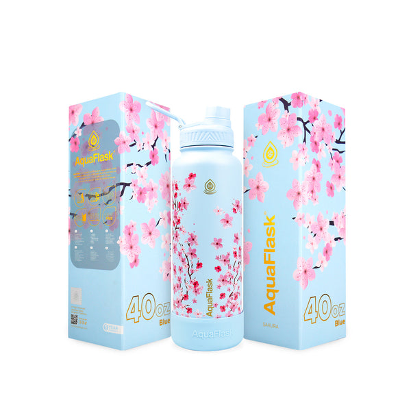 Sakura 2 1.18L (40oz) Water Bottles - Blue