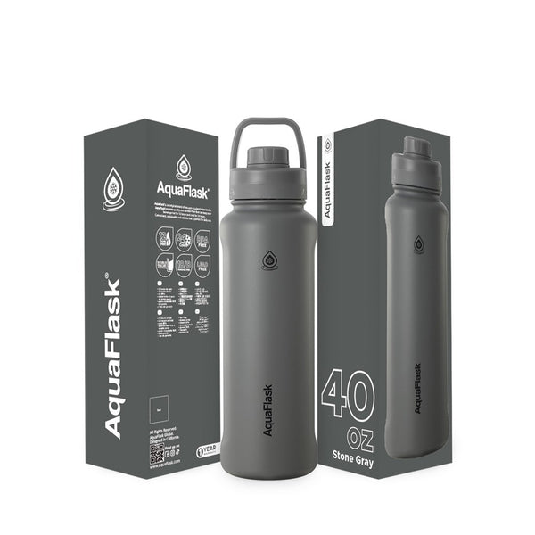 New Regular 1.18L (40oz) Water Bottles - Stone Gray