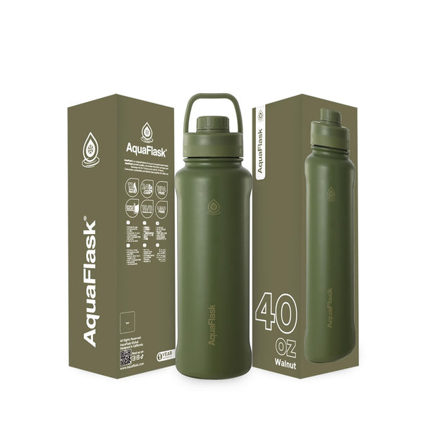 New Regular 1.18L (40oz) Water Bottles - Walnut